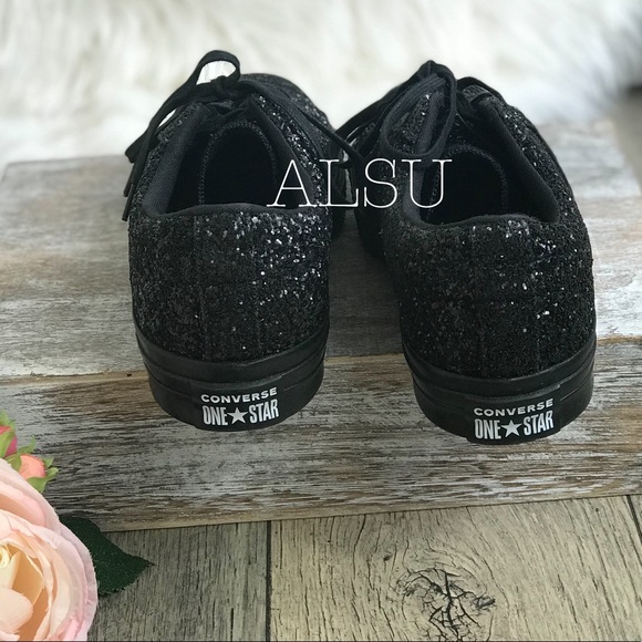 Converse OneStar OX Glitter Black Black W AUTHENT - Picture 5 of 8